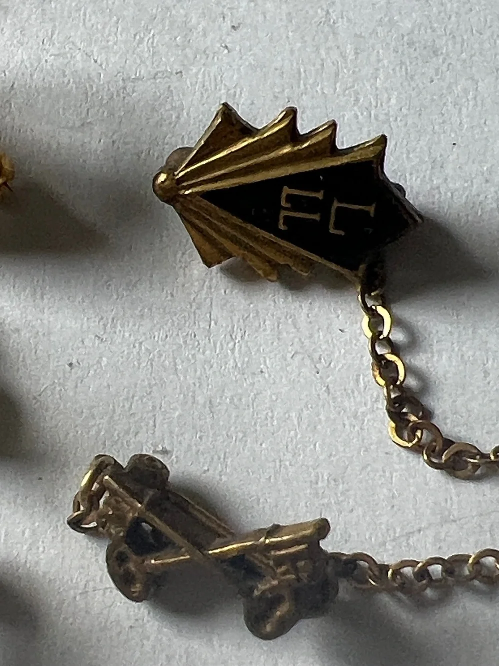 Lot 10k gold filled antique lapel pins 40s